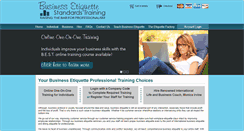 Desktop Screenshot of businessetiquettestandards.com