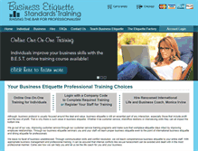 Tablet Screenshot of businessetiquettestandards.com
